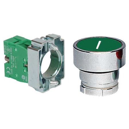 Push Button Operator, 22 mm, 1NO, Green MPN:30G240