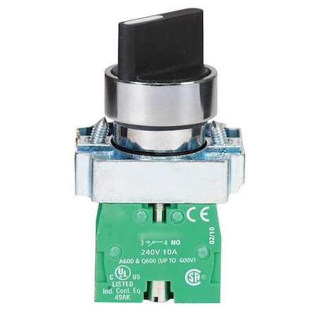 Selector Switch, Non-Illum, 3 Pos, 22 mm MPN:30G261