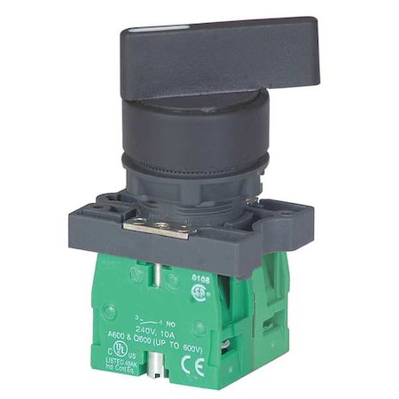 Selector Switch, Non-Illum, 3 Pos, 22 mm MPN:30G262