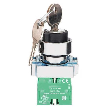 SelectorSwitch, Keyed, Non-Illum, 3Pos, 22mm MPN:30G277