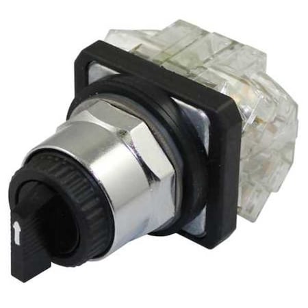 SelectorSwitch, Non-Illum, 3Pos, 30mm, Black MPN:30G302