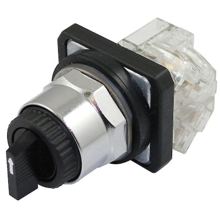 SelectorSwitch, Non-Illum, 3Pos, 30mm, Black MPN:30G303