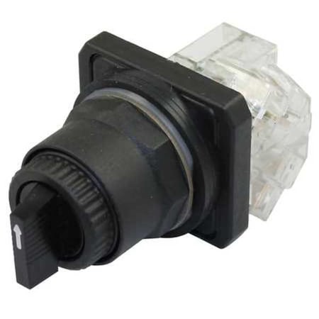 SelectorSwitch, Non-Illum, 3Pos, 30mm, Black MPN:30G304