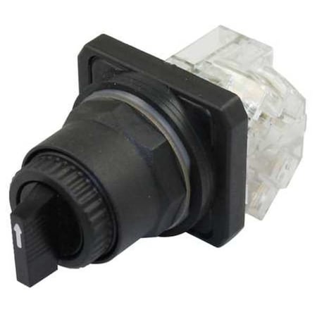 SelectorSwitch, Non-Illum, 3Pos, 30mm, Black MPN:30G306
