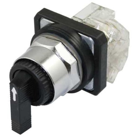 SelectorSwitch, Non-Illum, 3Pos, 30mm, Black MPN:30G314
