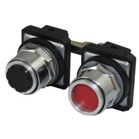 Pendant Push Button, 30 mm, Black/Red MPN:30G347