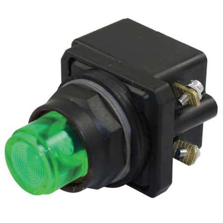 Pilot Light, LED, 24V, 30mm, Plastic, GR MPN:30G387