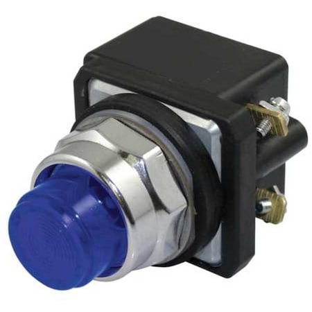 Pilot Light, LED, 120VAC/DC, 30mm, Chrome, BL MPN:30G401