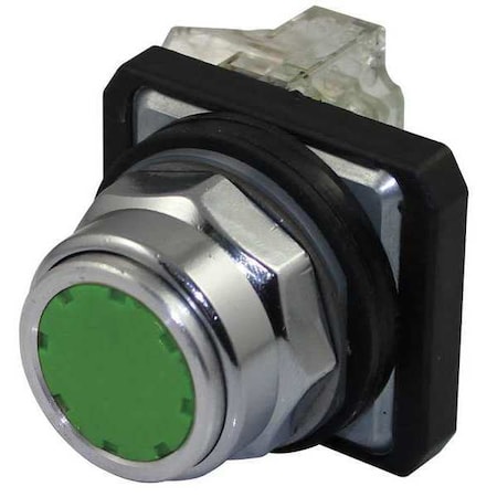 Push Button Operator, 30 mm, 1NO/1NC, Green MPN:30G438