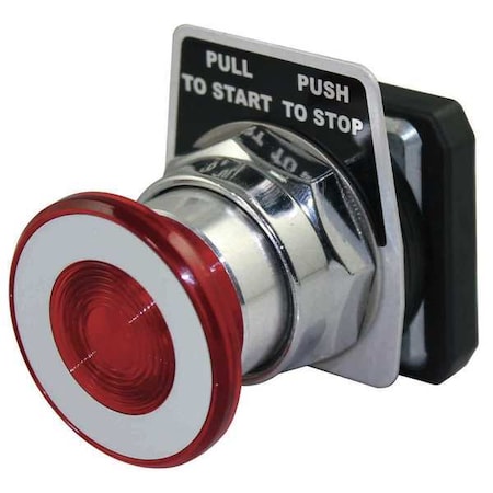 Push Button Operator, 30 mm, 1NO/1NC, Red MPN:30G464