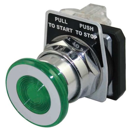 Push Button Operator, 30 mm, 1NO/1NC, Green MPN:30G465