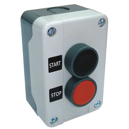 Push Button Control Station, 22MM, 2 Button, Momentary Action, Start/Stop, 1NO/1NC MPN:32W267