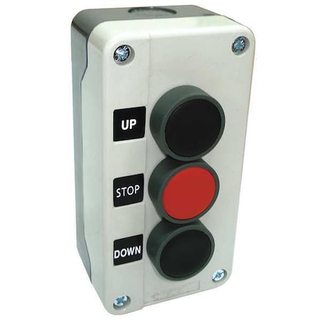 Push Buttn Cntrl Statn, Up/Stop/Down, 22mm MPN:32W273