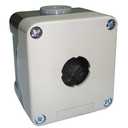 PushBttonEnclosur, 22mm, 1Hole, DieCastAlum MPN:32W278