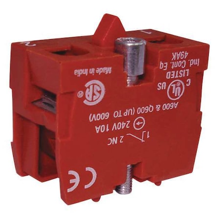 Contact Block, Black/Red, 1NC, 22 mm MPN:35V483