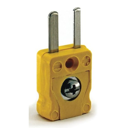 Thermocouple Plug, K, Yellow, Miniature MPN:36GK83