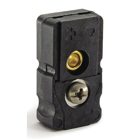 Thermocouple Jack, J, Black, Flat Pins MPN:36GK86