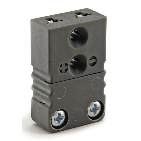 Thermocouple Jack, J, Black, 2 Flat Pins MPN:36GK88