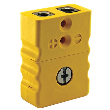 Thermocouple Jack, K, Standard, Yellow, 2Pin MPN:36GL04