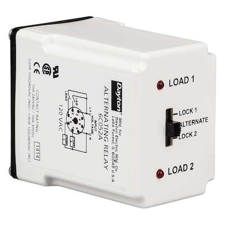 Alternating Relay, 240VAC, DPDTCross-Wired MPN:6C053