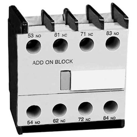 Aux Contact, IEC, 2NO/2NC, 120VAC/240VDC MPN:6EAT2