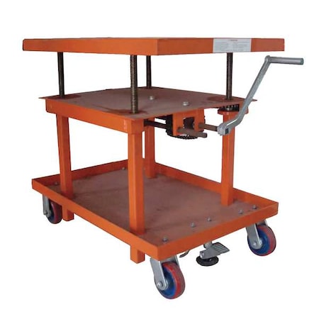 Scissor Lift Table, 2000 lb. Cap, 24