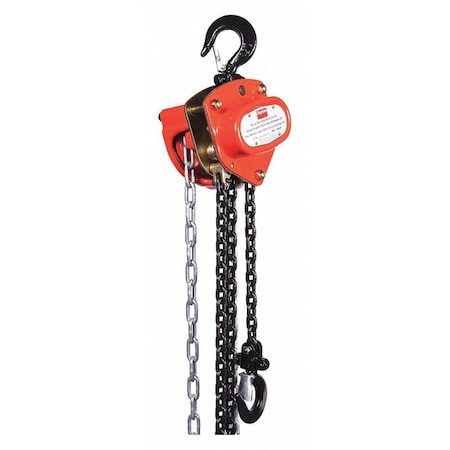 Manual Chain Hoist, 1000 lb., Lift 15 ft. MPN:1VW52
