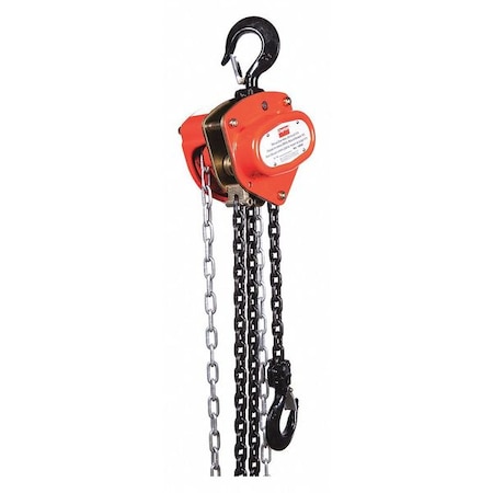 Manual Chain Hoist, 2000 lb., Lift 15 ft. MPN:1VW56