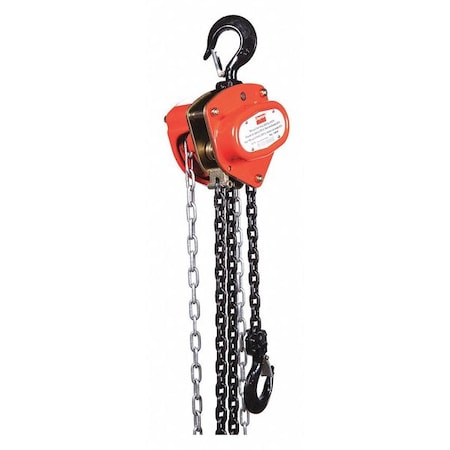 Manual Chain Hoist, 2000 lb., Lift 20 ft. MPN:1VW57