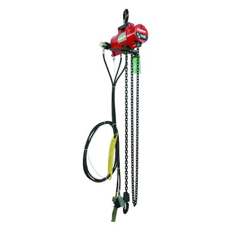 Air Chain Hoist, 500 lb.Cap., 10 ft. Lift MPN:29XL85