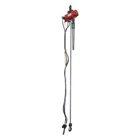 Air Chain Hoist, 1000 lb.Cap., 20 ft.Lift MPN:29XL87
