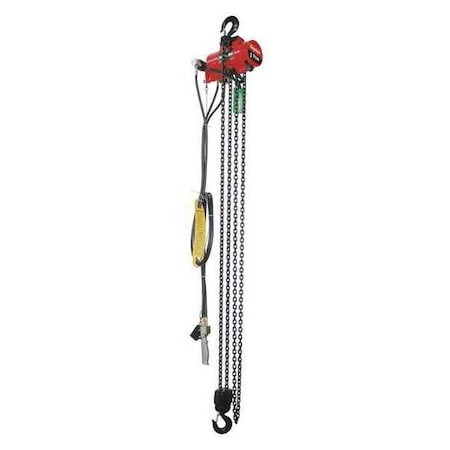 Air Chain Hoist, 2000 lb.Cap., 10 ft.Lift MPN:29XL88
