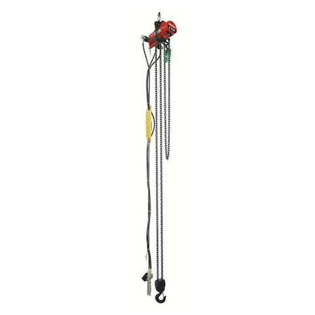 Air Chain Hoist, 2000 lb. Cap., 20 ft. Lift MPN:29XL89
