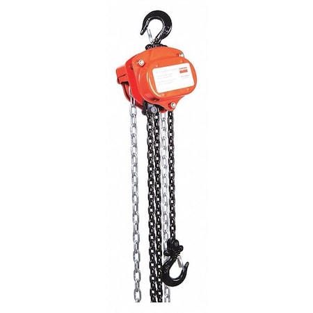 Manual Chain Hoist, 1000 lb., Lift 20 ft. MPN:29XP26