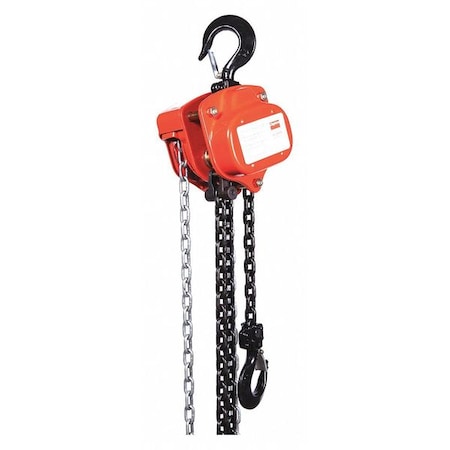 Manual Chain Hoist, 2000 lb., Lift 10 ft. MPN:29XP27