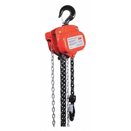 Manual Chain Hoist, 4000 lb., Lift 20 ft. MPN:29XP32