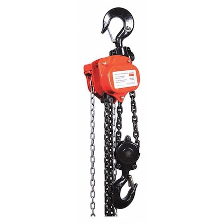 Manual Chain Hoist, 6000 lb., Lift 10 ft. MPN:29XP33