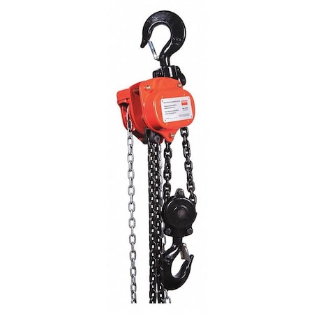 Manual Chain Hoist, 6000 lb., Lift 20 ft. MPN:29XP35
