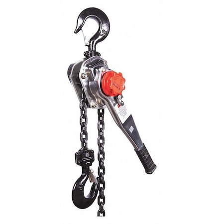 Lever Chain Hoist, 6, 000 lb Load Capacity, 5 ft Hoist Lift, 1 29/64 in Hook Opening MPN:29XP44