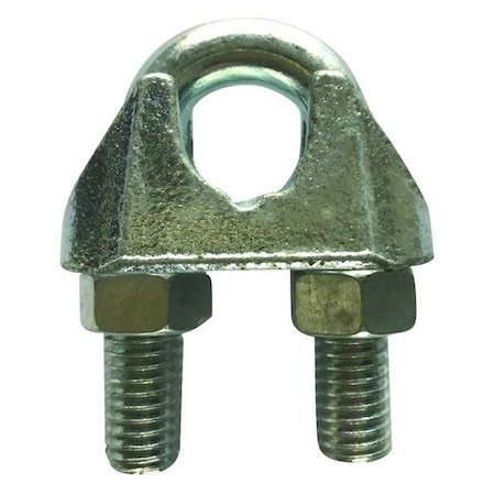 Wire Rope U-Bolt Clip, 1/8 in Rope dia. MPN:2VKH9
