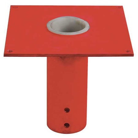 Mounting Base, Flush Mount, 2000 lb., Red MPN:33N390