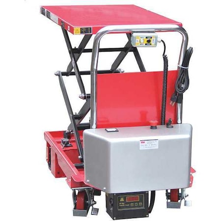 Scissor Lift Table, 660 lb. Cap, 20-1/2