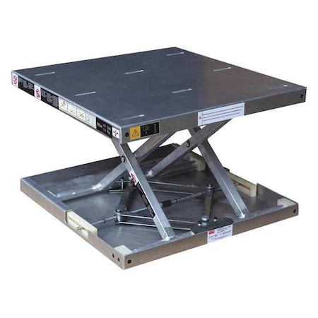 Scissor Lift Table, 300 lb. Cap, 22-3/16