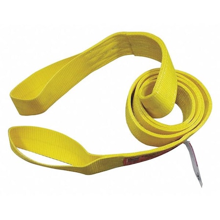 Web Sling, Type 3, 12 ft L, 4 in W, Nylon, Yellow MPN:35XF69