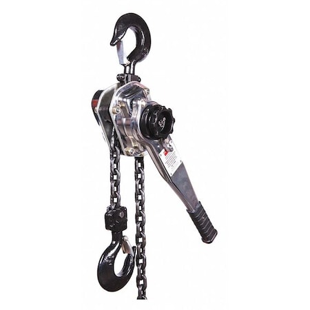 Lever Chain Hoist, 6, 000 lb Load Capacity, 10 ft Hoist Lift, 1 29/64 in Hook Opening MPN:3TP98