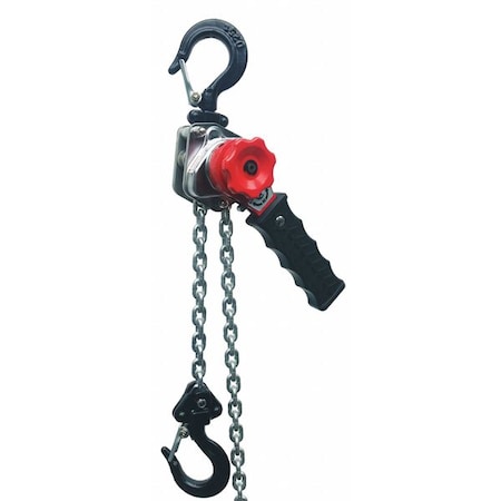 Lever Chain Hoist, 550 lb Load Capacity, 10 ft Hoist Lift, 13/16 in Hook Opening MPN:425Z65