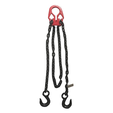 Chain Sling, G80, Adj Link, Aly Stl, 10 ft L MPN:4PGW4