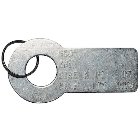 ID Tag, 2 3/8 in L x 1 1/4 in W MPN:5WRU1