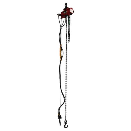 Air Chain Hoist, Cap. 250 lb, 10 ft MPN:816YH7