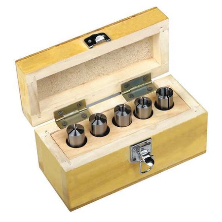 Round Collet Set, MT2, 3/8in-16, 5 Pcs MPN:5TXG0